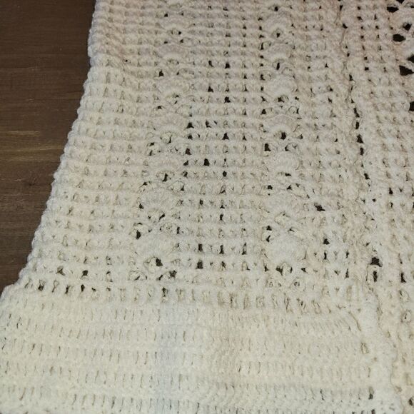Vintage Handmade Knitted/Crochet Cardigan/Vest  - Picture 8 of 13